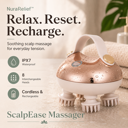 NuraRelief™ ScalpEase Massager