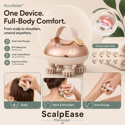 NuraRelief™ ScalpEase Massager