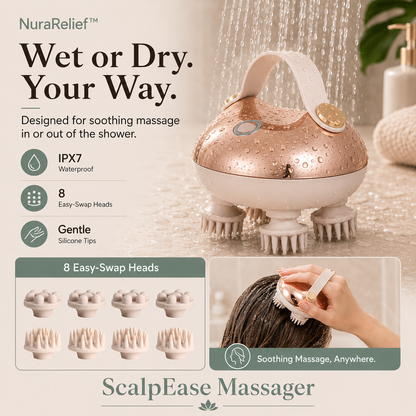 NuraRelief™ ScalpEase Massager
